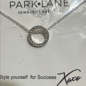 Park Lane Silver Circle Necklace NWT